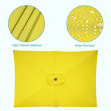 Bonosuki 10 x 6.5ft Patio Rectangular Umbrella with Tilt and Crank