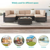 Bonosuki 7-Piece Patio Furniture Set All-Weather Conversation Sets