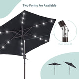 Bonosuki 7.5Ft LED Patio Market Umbrella Outdoor Table Umbrella