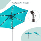 Bonosuki 7.5Ft LED Patio Market Umbrella Outdoor Table Umbrella