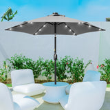 Bonosuki 7.5Ft LED Patio Market Umbrella Outdoor Table Umbrella