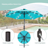 Bonosuki 7.5Ft LED Patio Market Umbrella Outdoor Table Umbrella