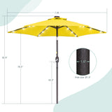 Bonosuki 7.5Ft LED Patio Market Umbrella Outdoor Table Umbrella