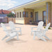 Bonosuki Set of 4 Folding Adirondack Chair Patio Fire Pit Chair