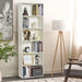 Bookcase and Bookshelf, Floor Standing 6-Story High Bookshelf