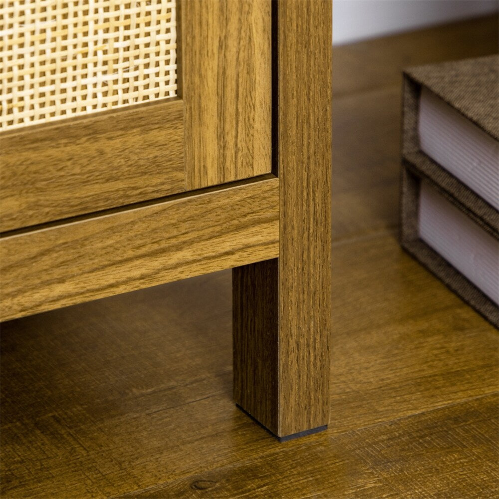Bookcase with Cabinet and Open Shelves,Tall Bookshelf