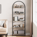 Bookshelf Tall Bookcase Arched Standing Bookshelves