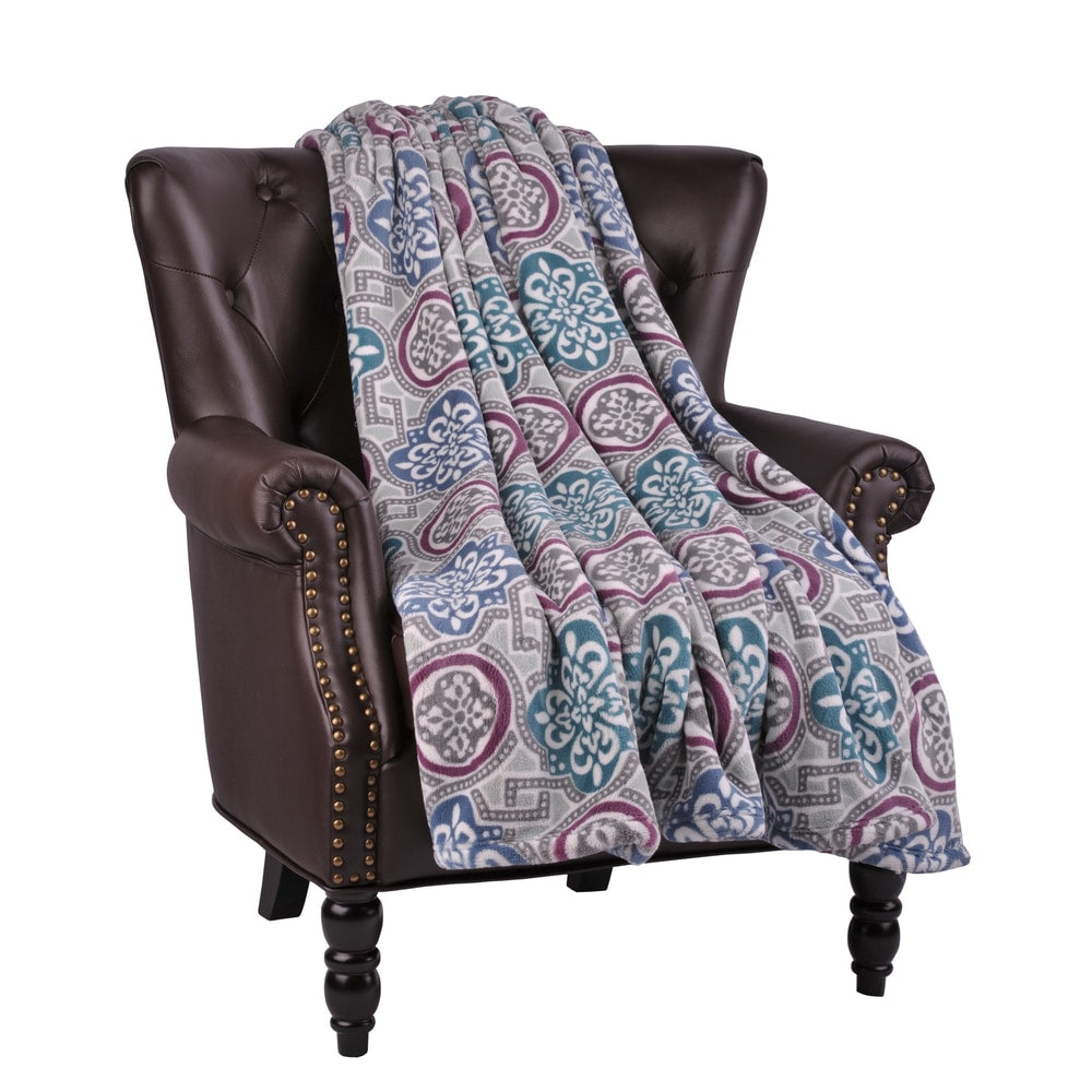Flannel Velvet Risa Throw