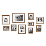 Kate and Laurel Bordeaux 10-piece Wood Gallery Wall Picture Frame Set