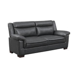 Borden Grey 2-piece Faux Leather Living Room Set