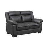 Borden Grey 2-piece Faux Leather Living Room Set