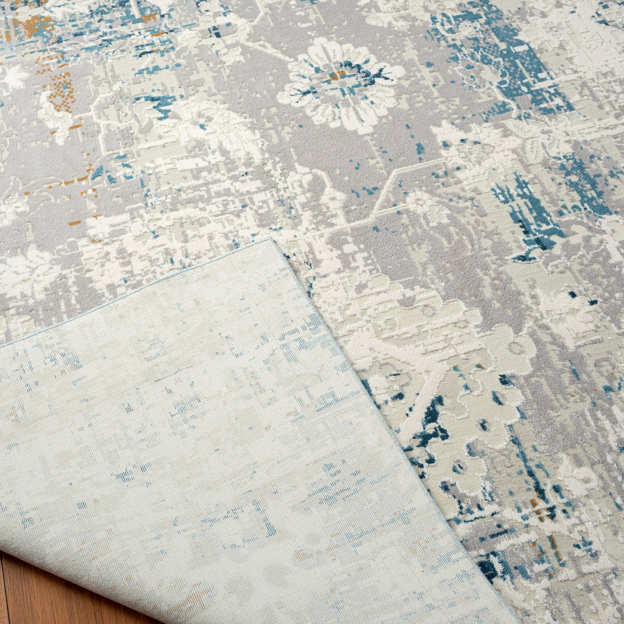 Borderless Transitional Abstract Area Rug