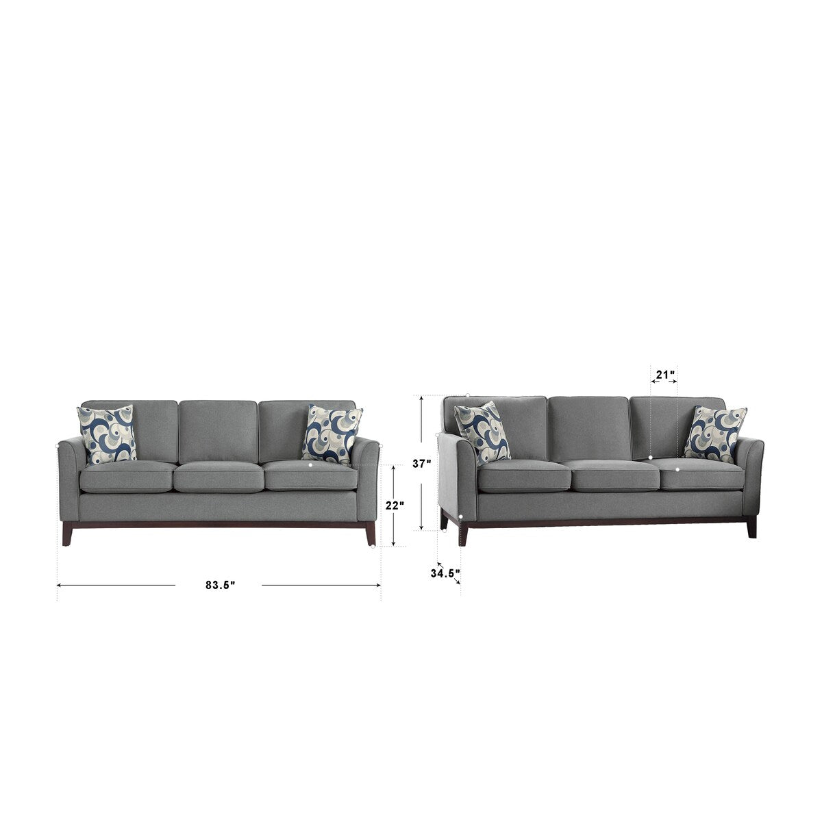 Borneo 3-Piece Living Room Set