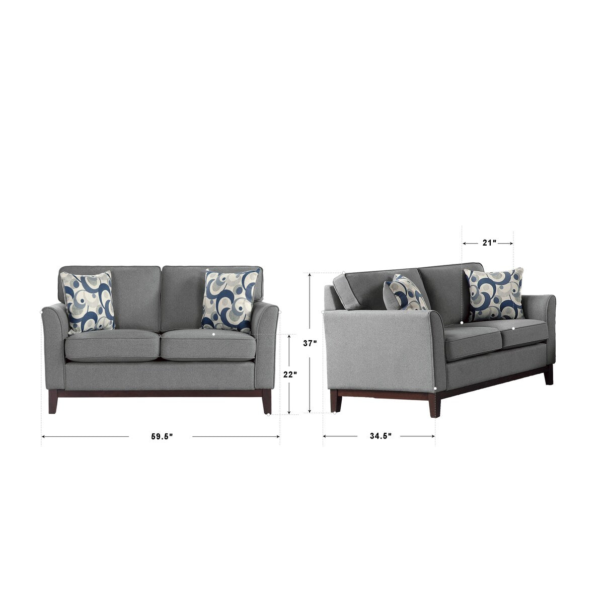 Borneo 3-Piece Living Room Set