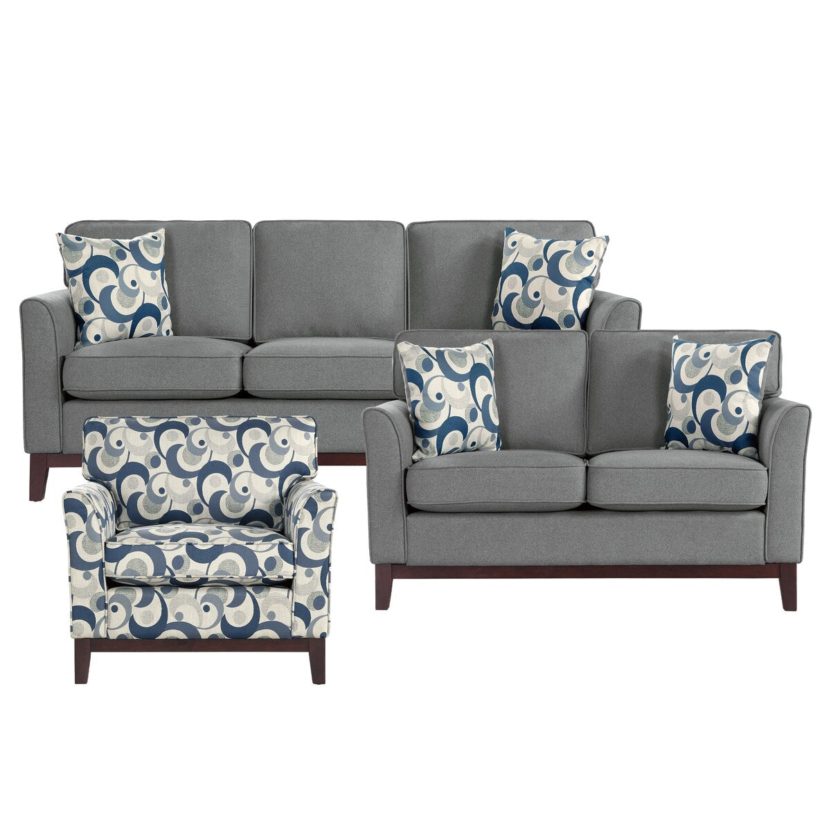 Borneo 3-Piece Living Room Set