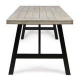 Borocay Outdoor Rectangle Acacia Wood Dining Table by Christopher Knight Home - 70.50 x 35.00 x 29.25