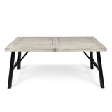 Borocay Outdoor Rectangle Acacia Wood Dining Table by Christopher Knight Home - 70.50 x 35.00 x 29.25