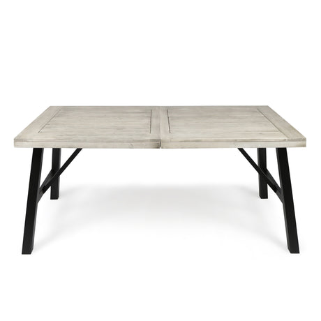 Borocay Outdoor Rectangle Acacia Wood Dining Table by Christopher Knight Home - 70.50 x 35.00 x 29.25