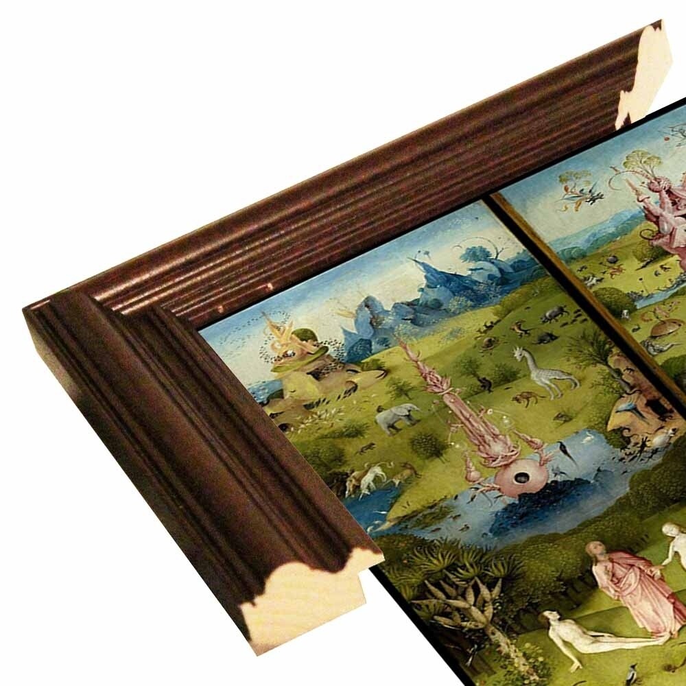 Bosch - Garden Of Earthly Delights-VINAPP122753 Framed Print 11.25"x20" by Vintage Apple Collection