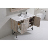 Bosco 48" Modern Bathroom Vanity w/ Quartz Countertop