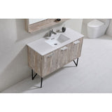 Bosco 48" Modern Bathroom Vanity w/ Quartz Countertop
