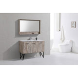 Bosco 48" Modern Bathroom Vanity w/ Quartz Countertop