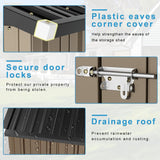 Bossin Metal Shed, Storage Shed with Single Lockable Door