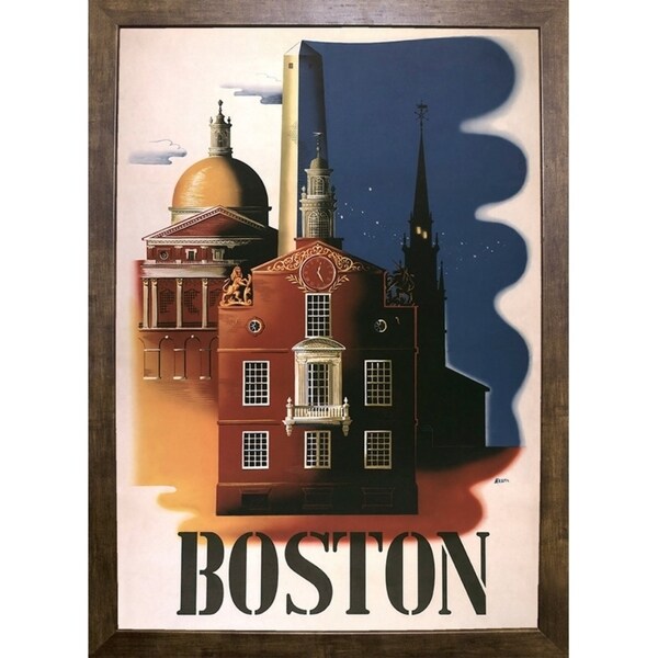 Boston Architecture-VINAPP119688 Print 16.75"x11.75" by Vintage Apple Collection