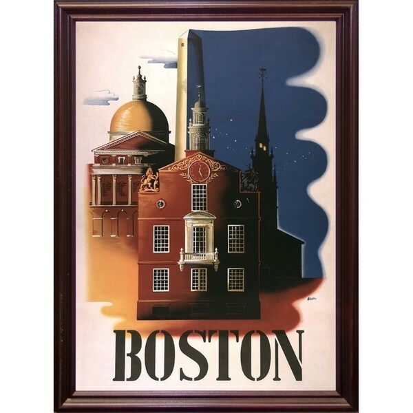 Boston Architecture-VINAPP119688 Print 16.75"x11.75" by Vintage Apple Collection