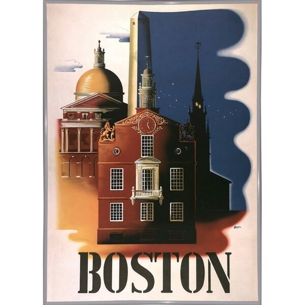 Boston Architecture-VINAPP119688 Print 16.75"x11.75" by Vintage Apple Collection
