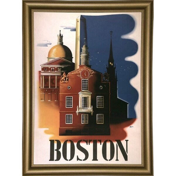 Boston Architecture-VINAPP119688 Print 16.75"x11.75" by Vintage Apple Collection