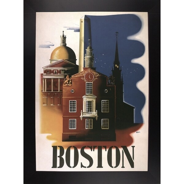 Boston Architecture-VINAPP119688 Print 16.75"x11.75" by Vintage Apple Collection