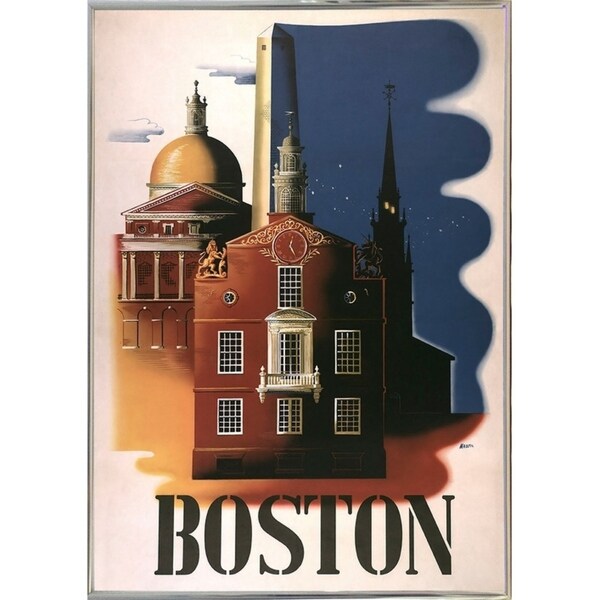 Boston Architecture-VINAPP119688 Print 16.75"x11.75" by Vintage Apple Collection