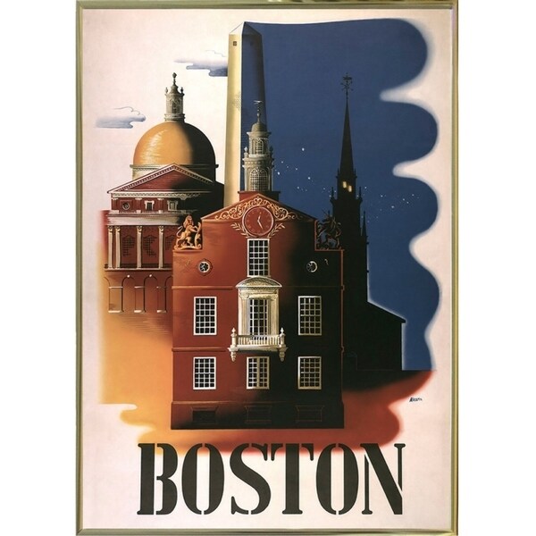 Boston Architecture-VINAPP119688 Print 16.75"x11.75" by Vintage Apple Collection