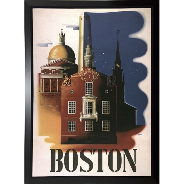 Boston Architecture-VINAPP119688 Print 16.75"x11.75" by Vintage Apple Collection