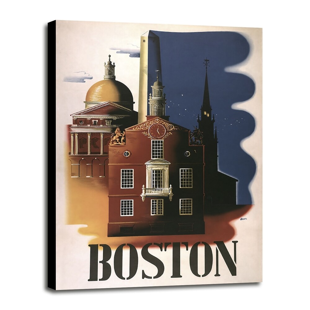 Boston Architecture-VINAPP119688 Print 16.75"x11.75" by Vintage Apple Collection