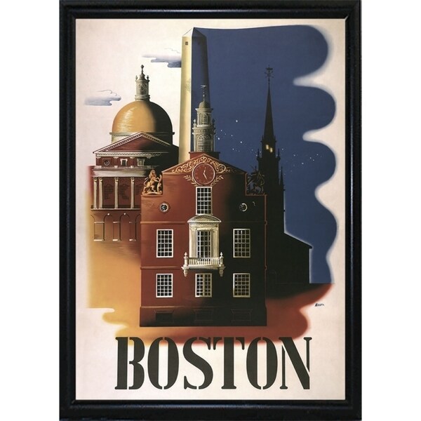 Boston Architecture-VINAPP119688 Print 16.75"x11.75" by Vintage Apple Collection