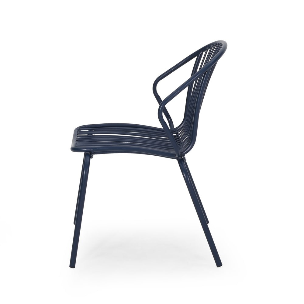 Boston Modern Outdoor Club Chair (Set of 2) by Christopher Knight Home