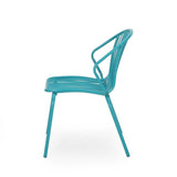 Boston Modern Outdoor Club Chair (Set of 2) by Christopher Knight Home