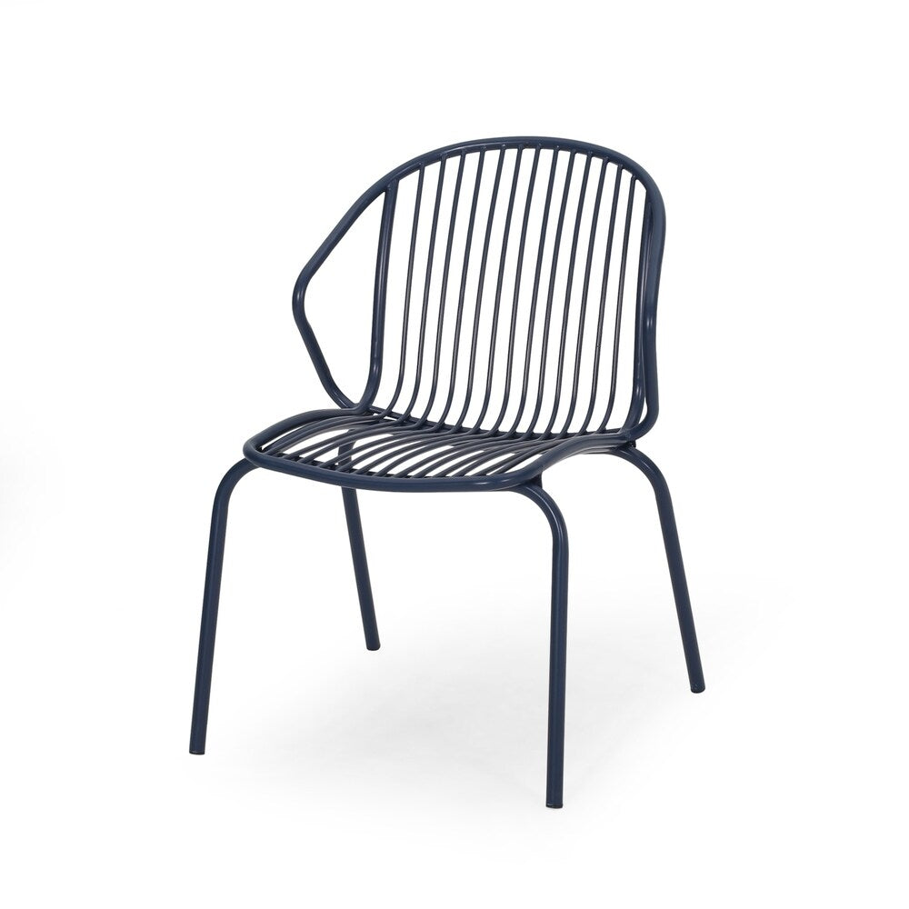 Boston Modern Outdoor Club Chair (Set of 2) by Christopher Knight Home