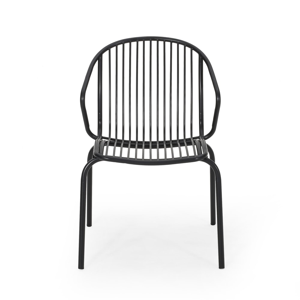 Boston Modern Outdoor Club Chair (Set of 2) by Christopher Knight Home
