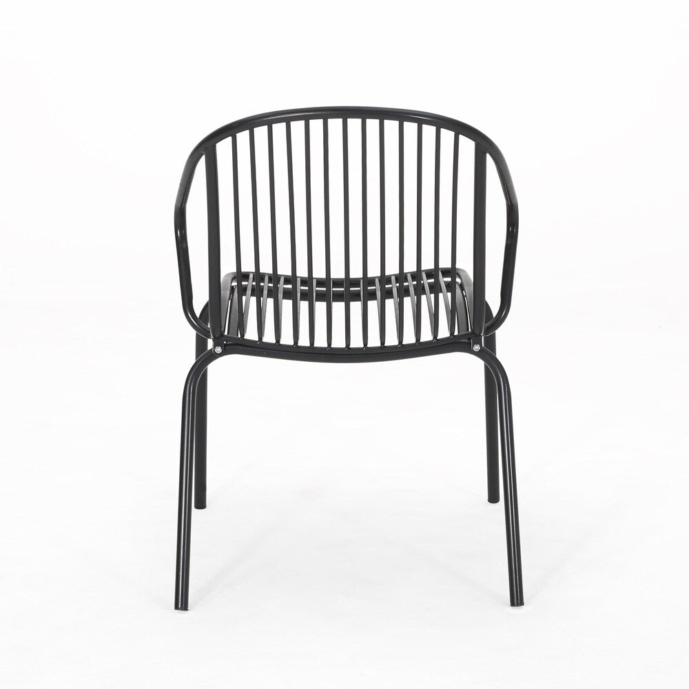 Boston Modern Outdoor Club Chair (Set of 2) by Christopher Knight Home