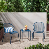 Boston Outdoor Modern 2 Seater Chat Set by Christopher Knight Home