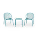 Boston Outdoor Modern 2 Seater Chat Set by Christopher Knight Home