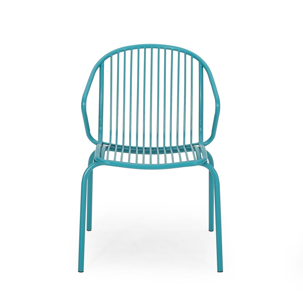 Boston Outdoor Modern 2 Seater Chat Set by Christopher Knight Home