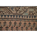 Boteh Botemir Persian Vintage Runner Rug Hand-knotted Wool Carpet - 3'3" x 9'8"
