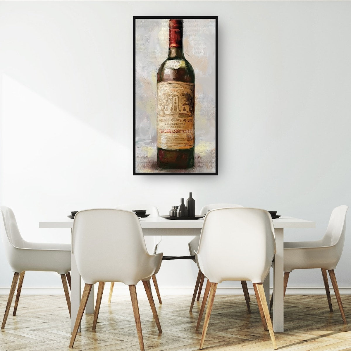 Bottle of Red By Studio Arts Canvas Art Print