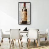 Bottle of Red By Studio Arts Canvas Art Print