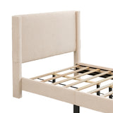 Boucle Twin Size Upholstered Bed
