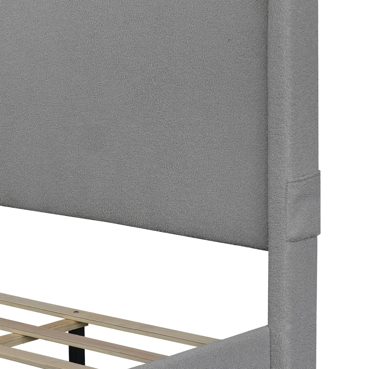 Boucle Twin Size Upholstered Bed